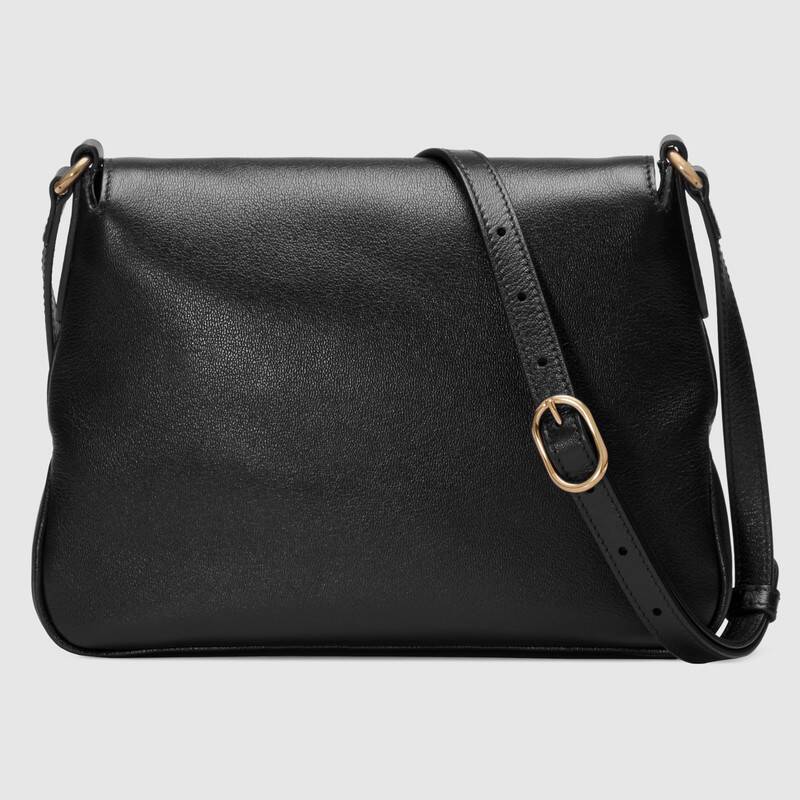 Gucci Small Messenger Bag with Double G Shoulder Bag 648934 Black